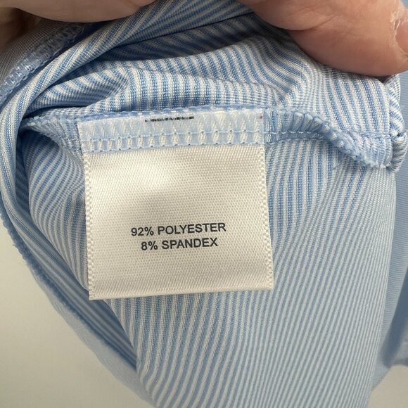 Peter Millar Summer Comfort Inverness Golf Club Lot of 2 Blue Striped Polos XL - Picture 6 of 10